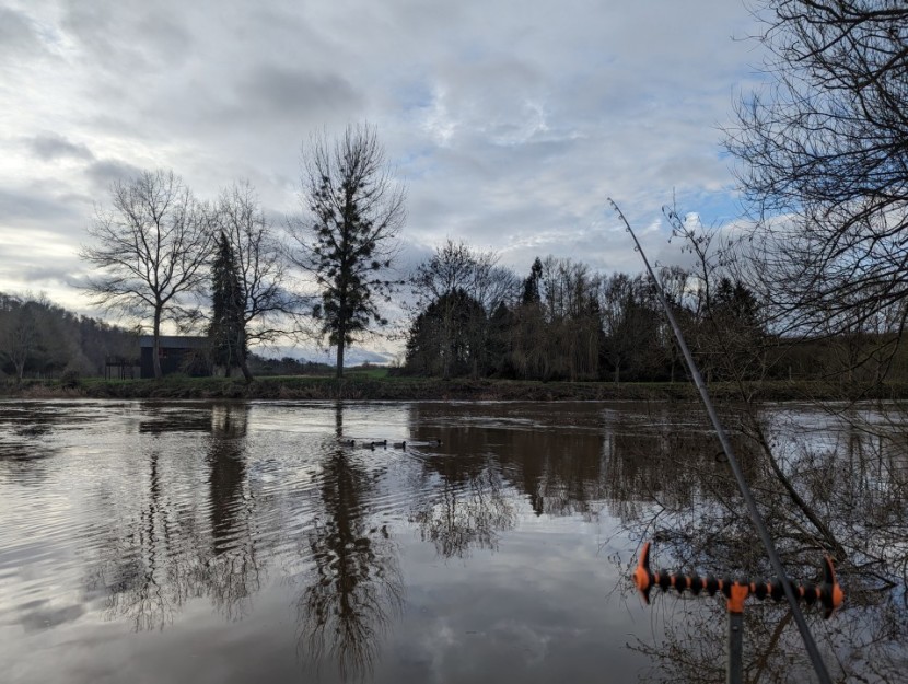 Flood fishing at How Caple Court - CM from Keynsham
